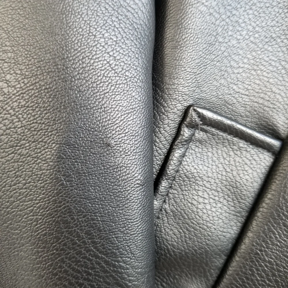 Levi's Faux Leather Shearling Lined Bomber Jacket Large - Picture 9 of 9